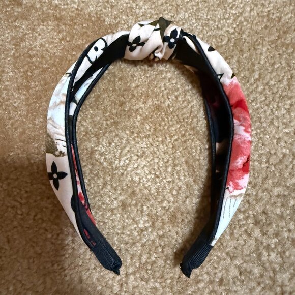 Floral Monogram Knot Headband - Picture 5 of 11